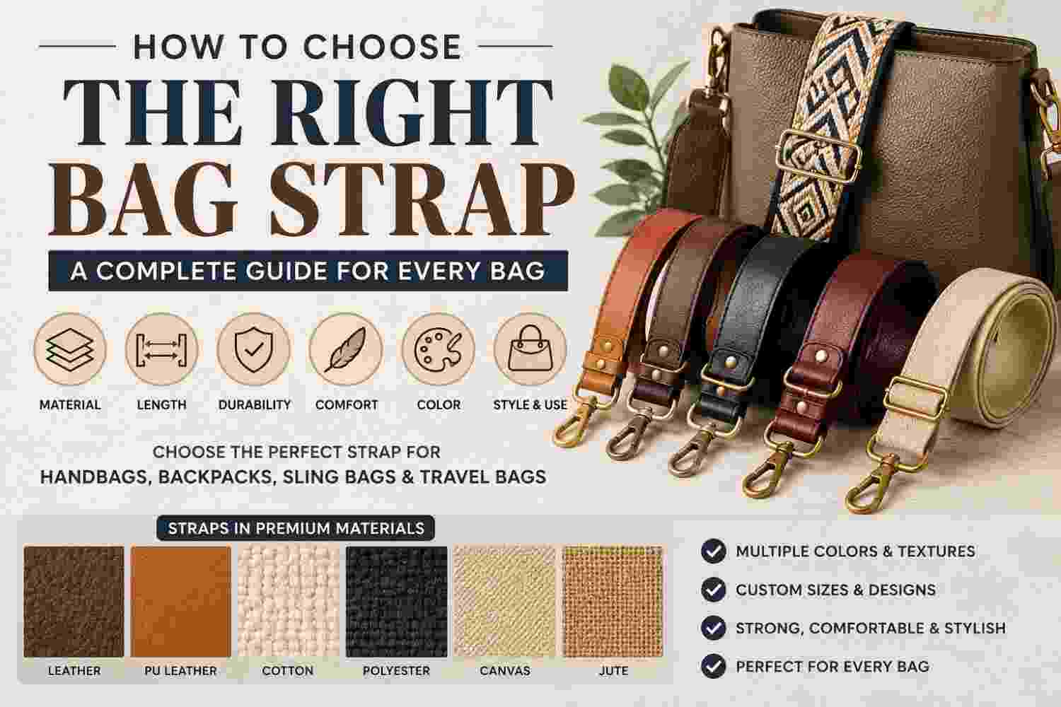 How to Choose the Right Bag Strap for Different Types of Bags