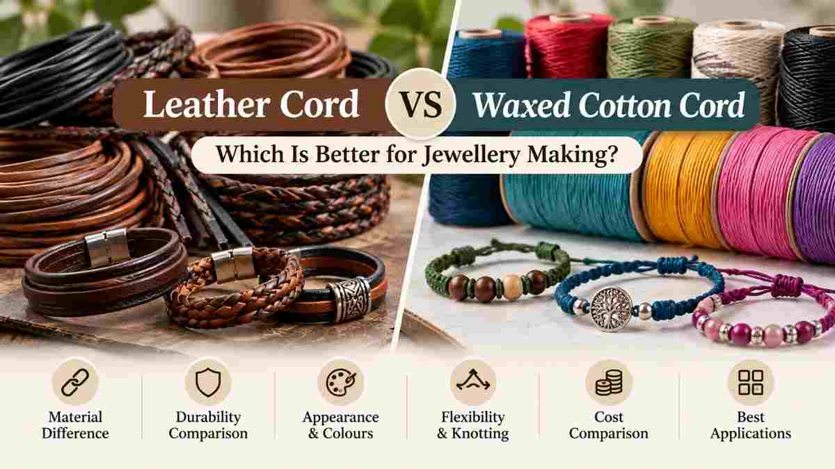Leather Cord vs Waxed Cotton Cord for Jewellery Making