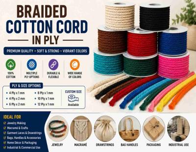Braided Cotton Cord in Ply: Types, Benefits, Uses and Selection Guide