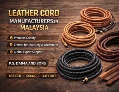 Leather Cords Manufacturers in Malaysia – Premium Quality Leather Jewellery Cords for Global Supply
