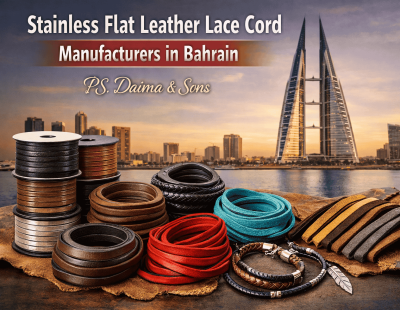Stainless Flat Leather Lace Cord Manufacturers in Bahrain – Premium Quality for Fashion & Jewelry