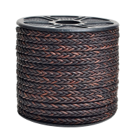 Round Leather Cord (Square)-8 Ply * 1 Cord