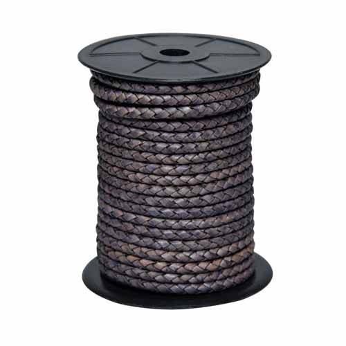 Round leather flat braided- 3 ply x 2 cord Manufacturers in Namibia