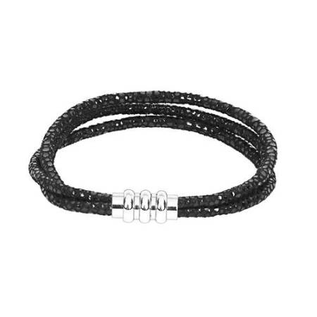 Suede Machine Stitched Leather Bracelet Manufactures in England